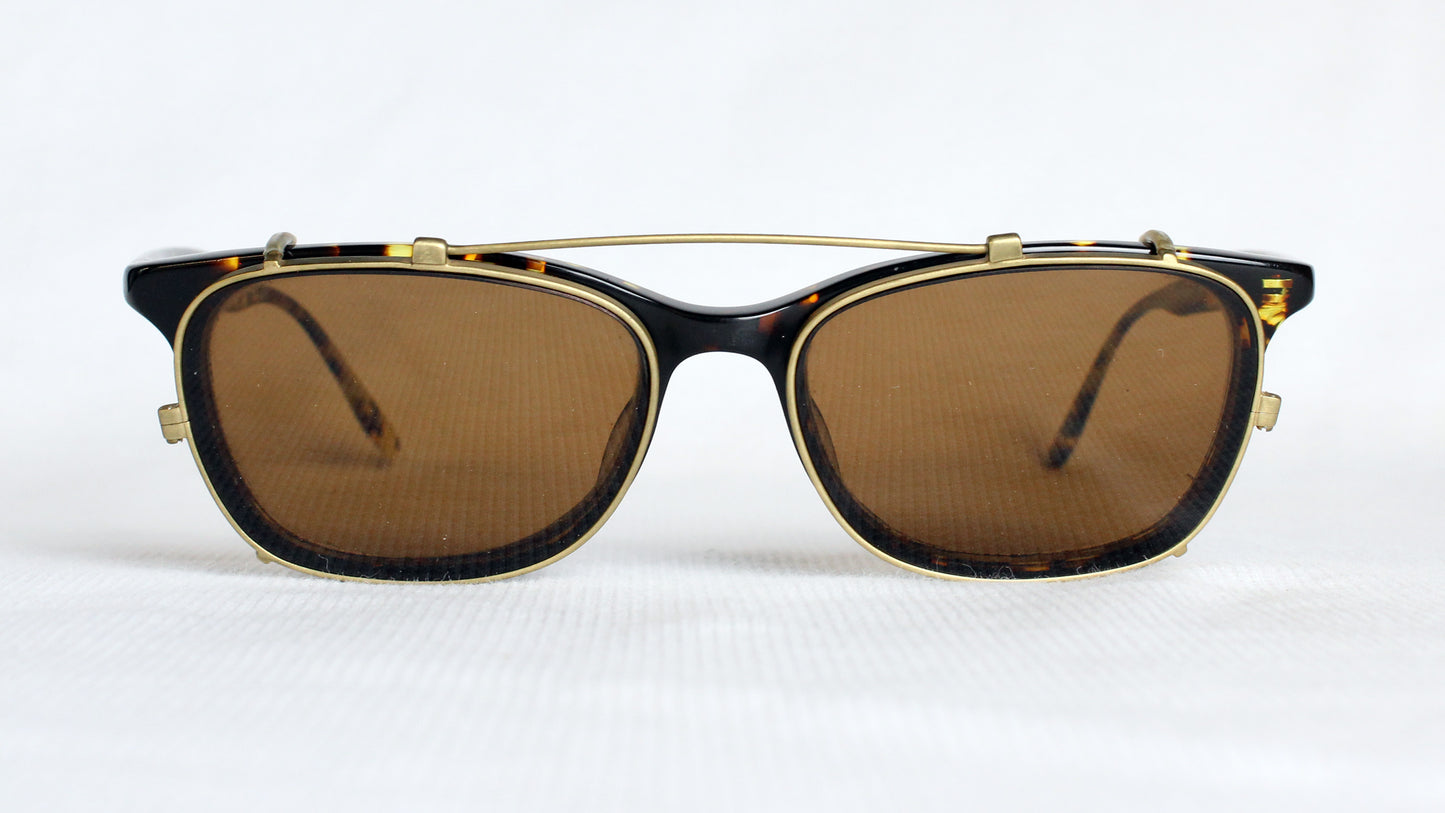 Custom clip-on sunglasses with polarized lenses