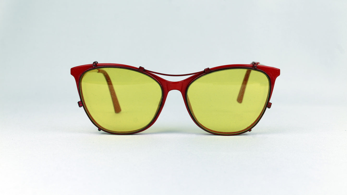 Custom clip-on sunglasses with polarized lenses