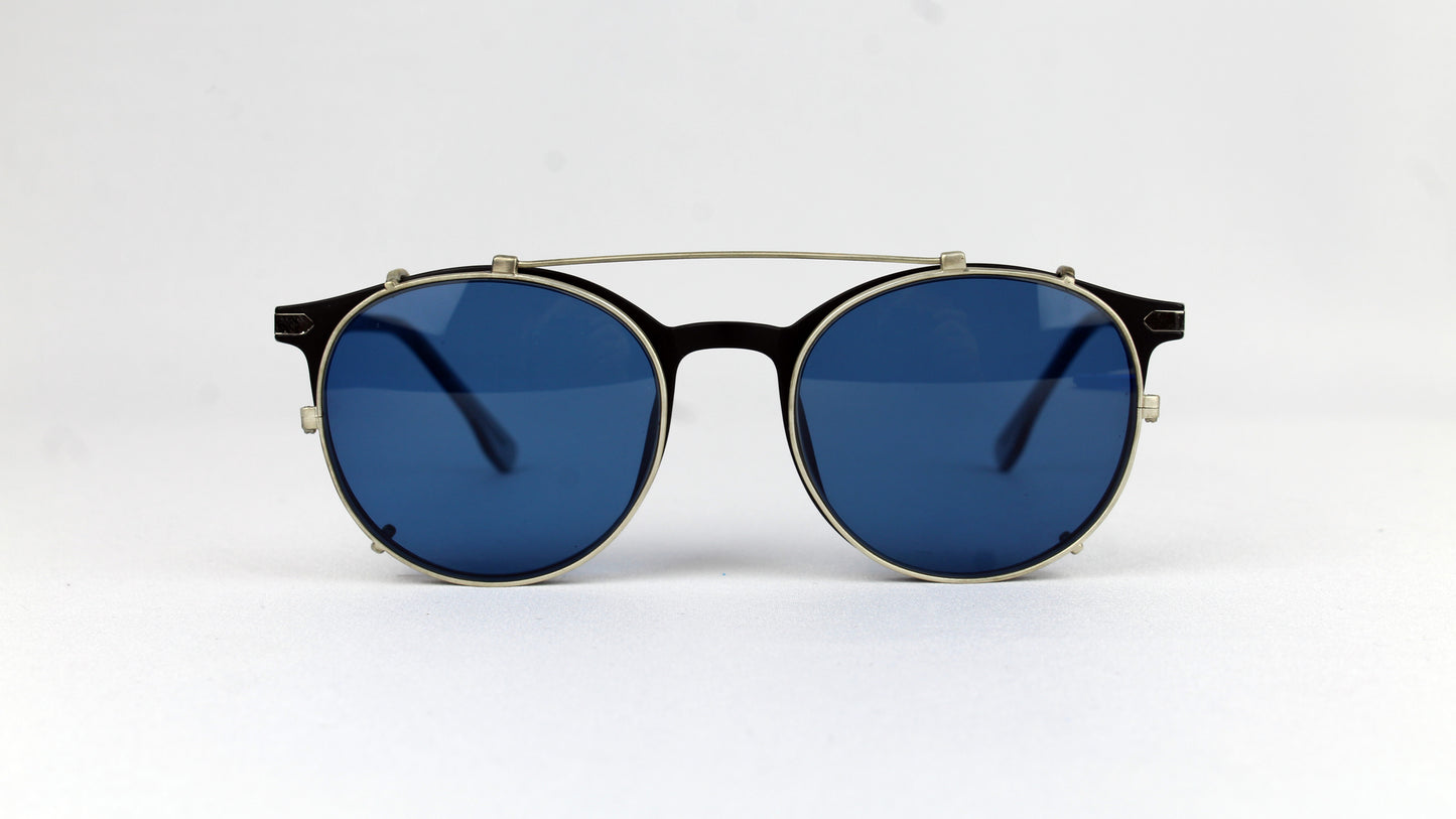 Custom clip-on sunglasses with polarized lenses